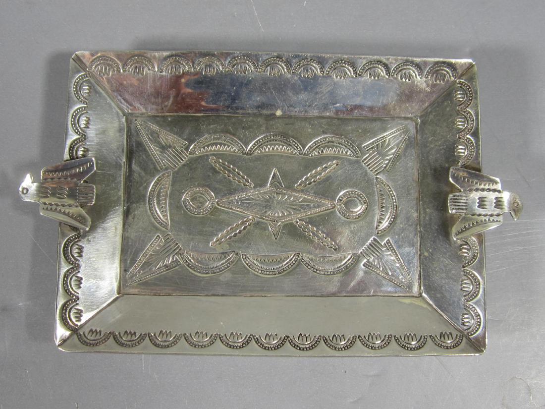 Fred Harvey Era Navajo Silver Tray (1 of 6)