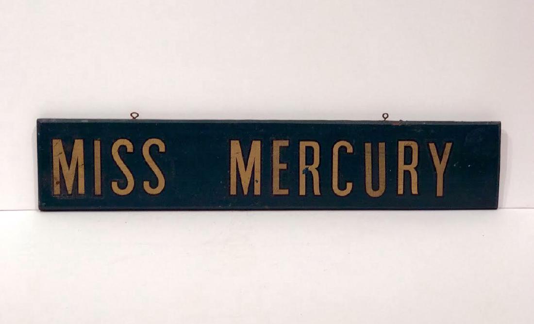 Miss Mercury Boat Sign (1 of 4)