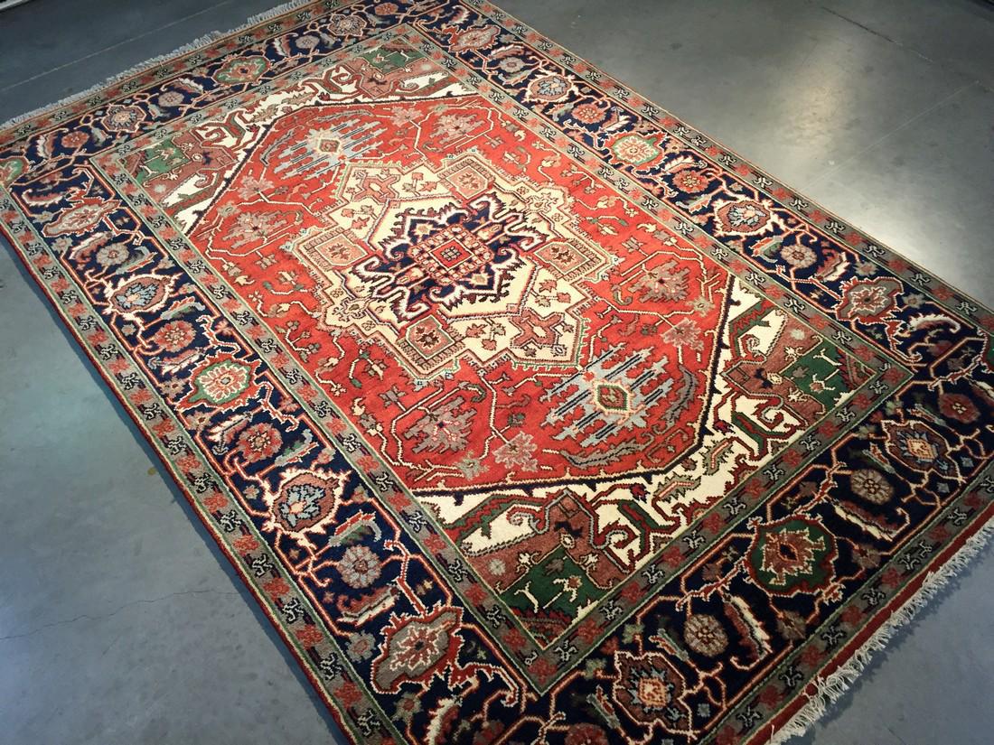 Hand Knotted Serapi Wool Rug 6'x9' (1 of 9)