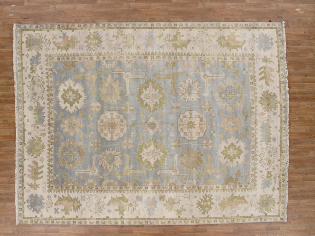 Handmade Wool Oushak Rug 9'x12' (1 of 6)