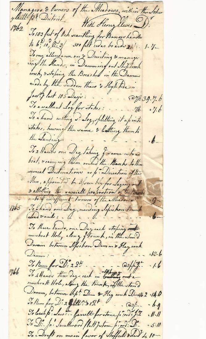 1762 Philadelphia Ledger Sheet (1 of 2)