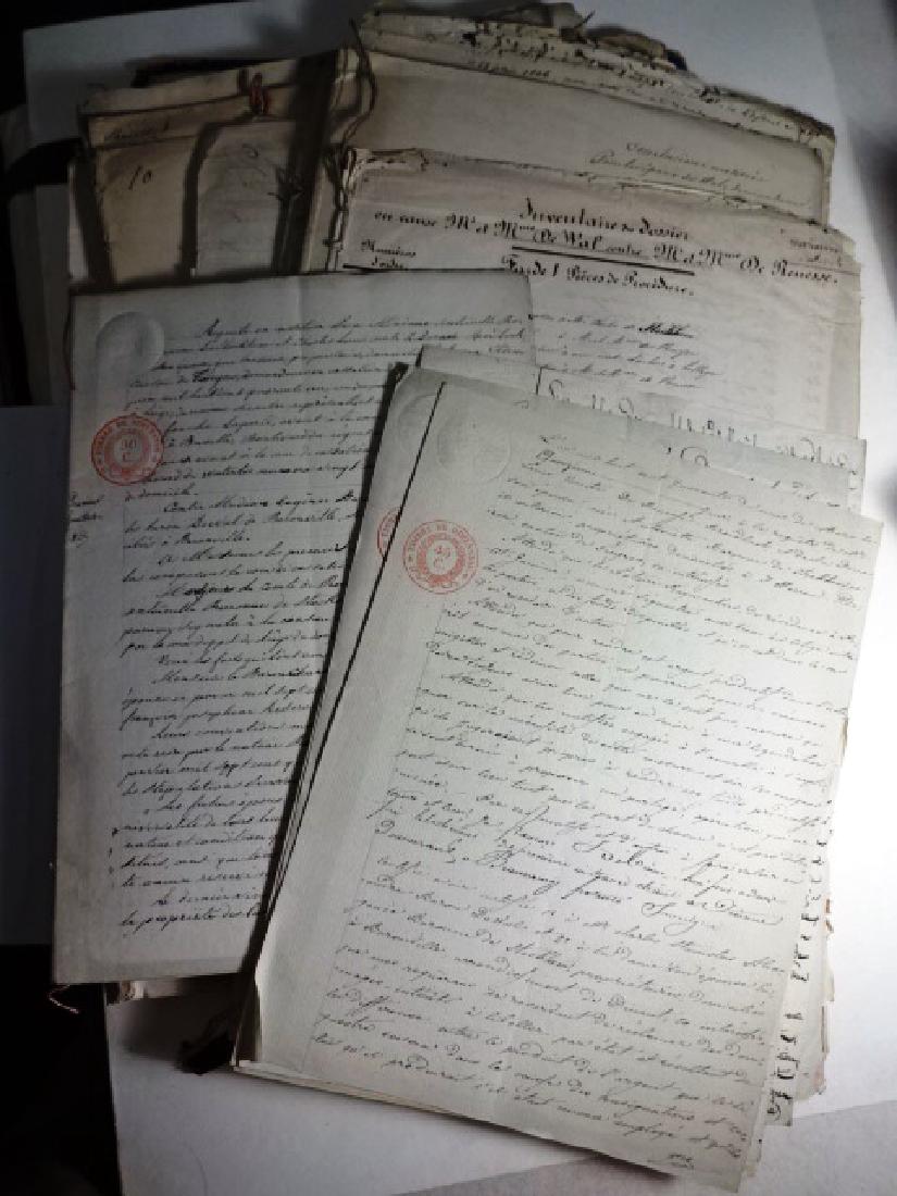 Early 19th C Archive French Manuscript Documents (1 of 9)