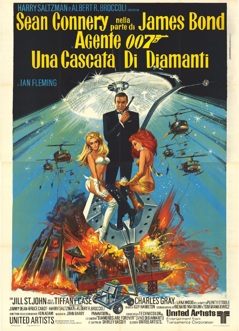 Original Italian Diamonds Are Forever Hamilton Poster (1 of 1)