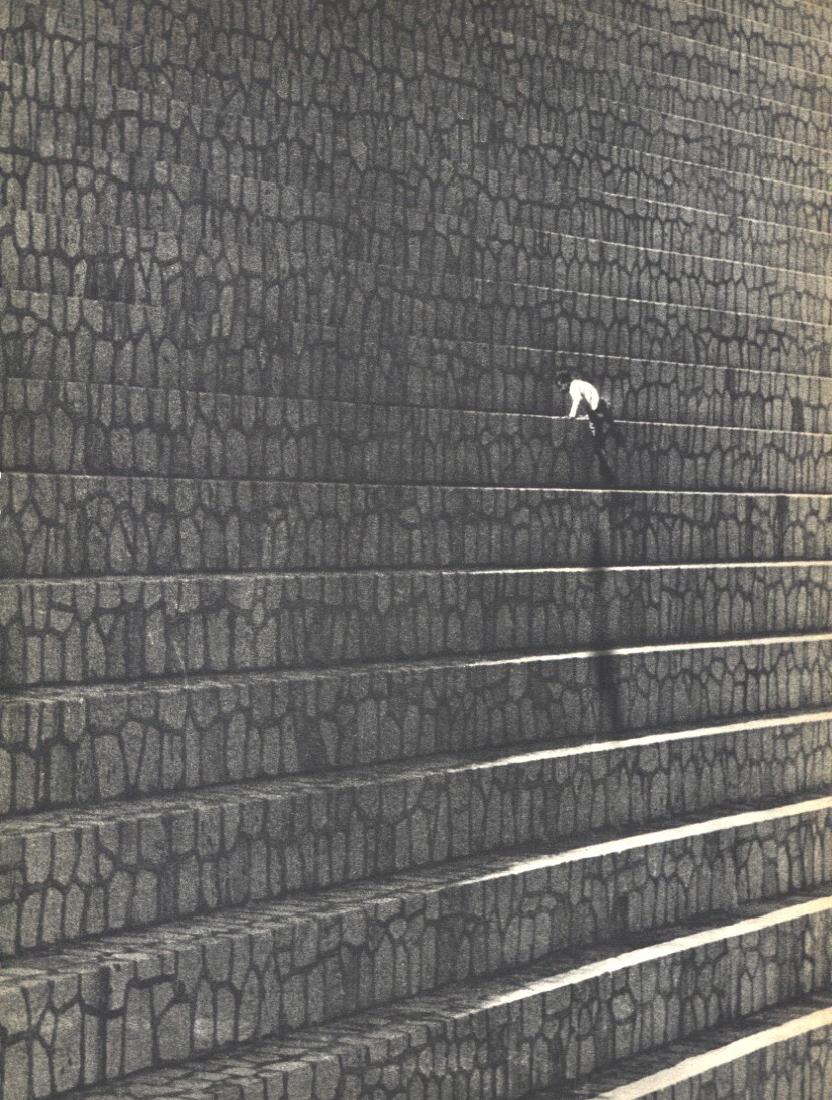 ALFRED EISENSTAEDT - Steps: Artist: ALFRED EISENSTAEDT Print Title: Steps Medium: Sheet-Fed Gravure Printing Date: 1936 Printed USA Image Size: 8" X 11" Alfred Eisenstaedt (1898 – 1995) was a German-born American photographer 