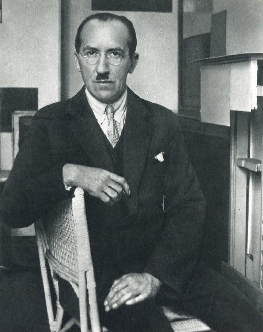 ANDRE KERTESZ - Artist Piet Mondrian, 1926: Artist: ANDRE KERTESZ Print Title: Artist Piet Mondrian, 1926 Medium: Sheet-Fed Gravure Printed in 1972 - France Image size (inches) approx. 5.5 x 7" Andre Kertesz, born Kertesz Andor, was a Hungarian