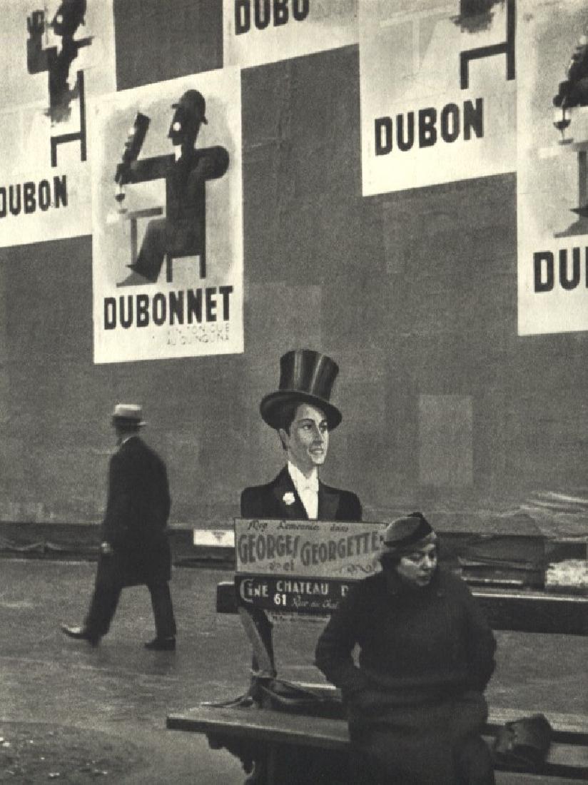 ANDRE KERTESZ - Dubo, Dubon, Dubonnet, 1934 Paris: Artist: ANDRE KERTESZ Print Title: Dubo (doubt), Dubon (good), Dubonnet, 1934 Paris Medium: Sheet-Fed Gravure Printed in 1972 - France Image size (inches) approx. 6 x 8" Andre Kertesz, born Kertesz An
