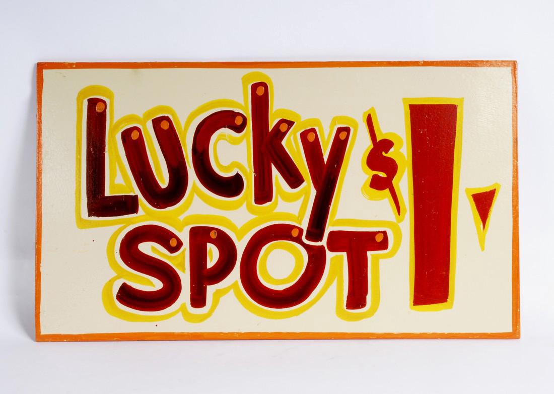 ‘Lucky Spot $1’ In Use Circus Sign by Jim Hand (1 of 1)