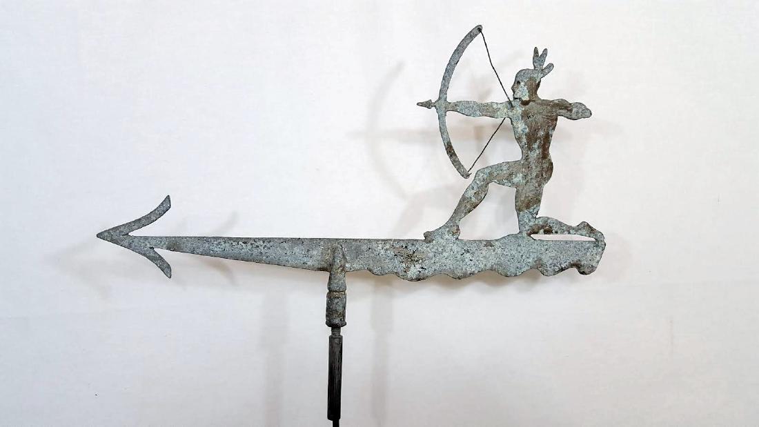 Cast Indian With Bow Weathervane (1 of 3)