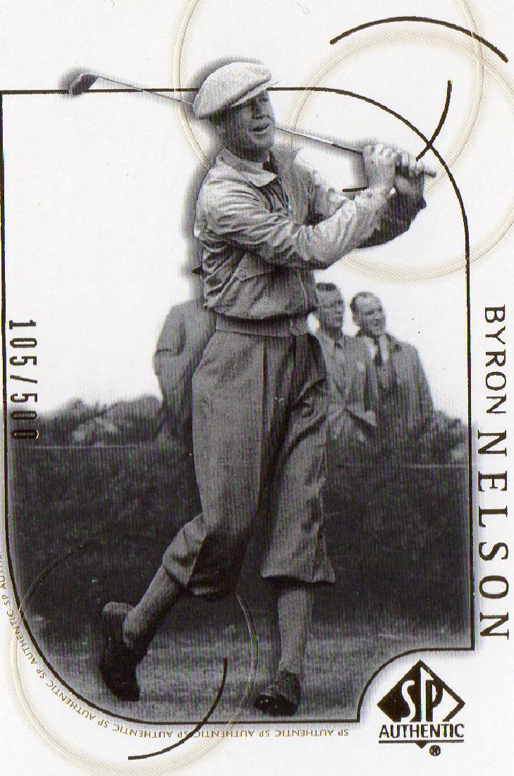 2002 SP Authentic Bryron Nelson Gold Foil Card Serial (1 of 2)