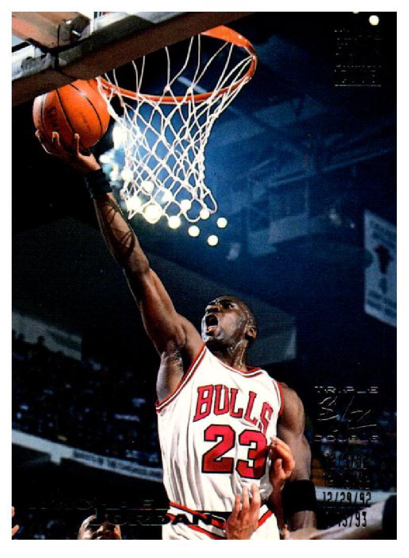 1993-94 Topps Stadium Club Michael Jordan Triple Double (1 of 2)