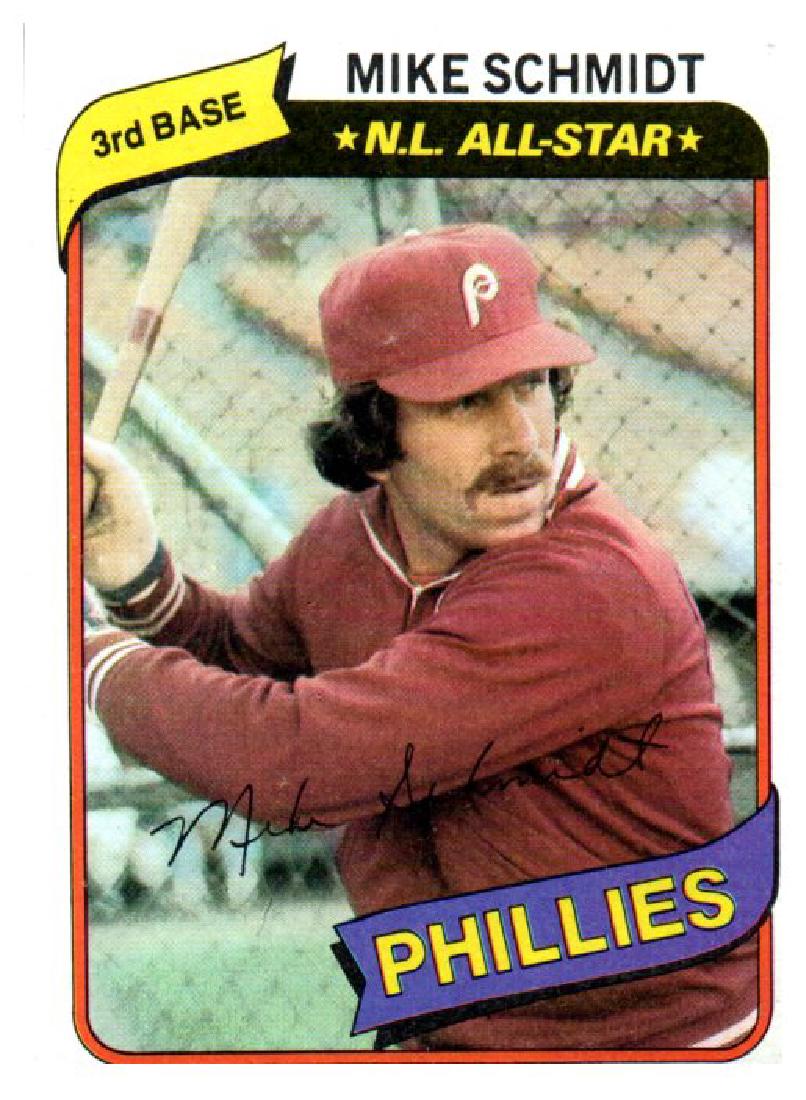 1980 Topps Mike Schmidt Phialadelphia Phillies (1 of 2)