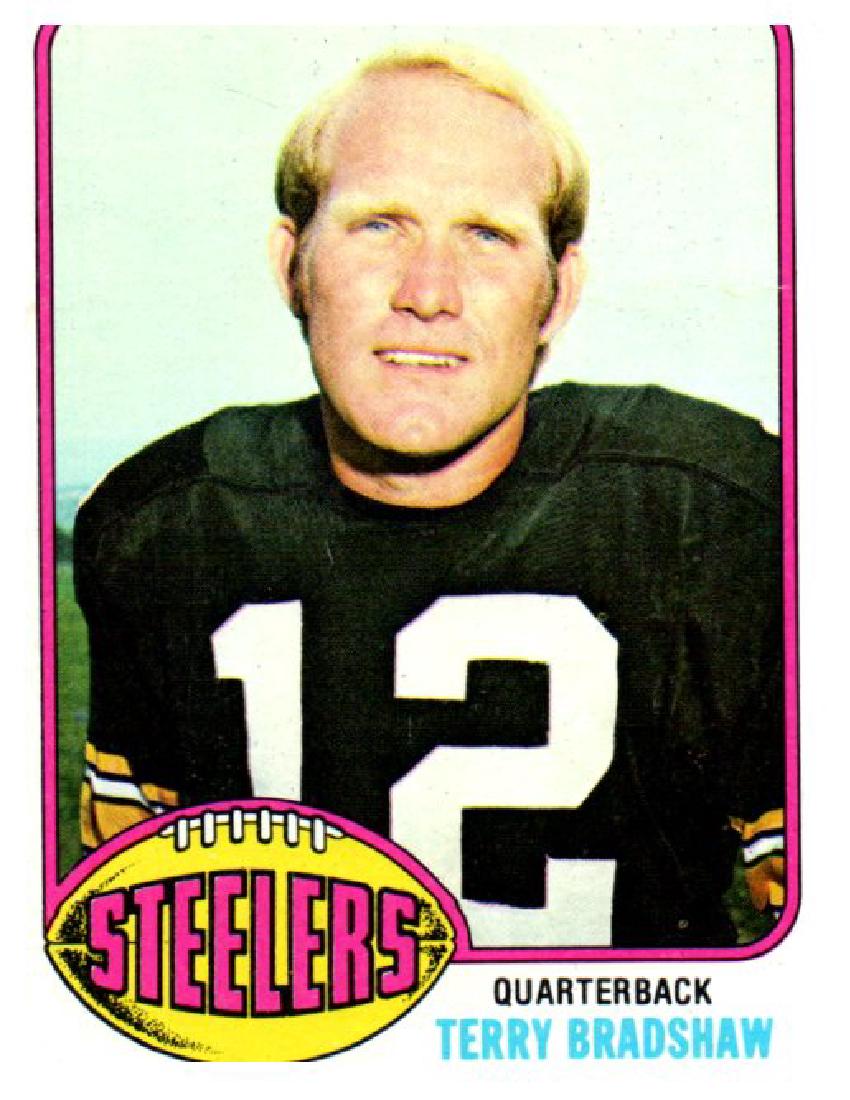 1976 Topps Terry Bradshaw Pittsburgh Steelers (1 of 2)