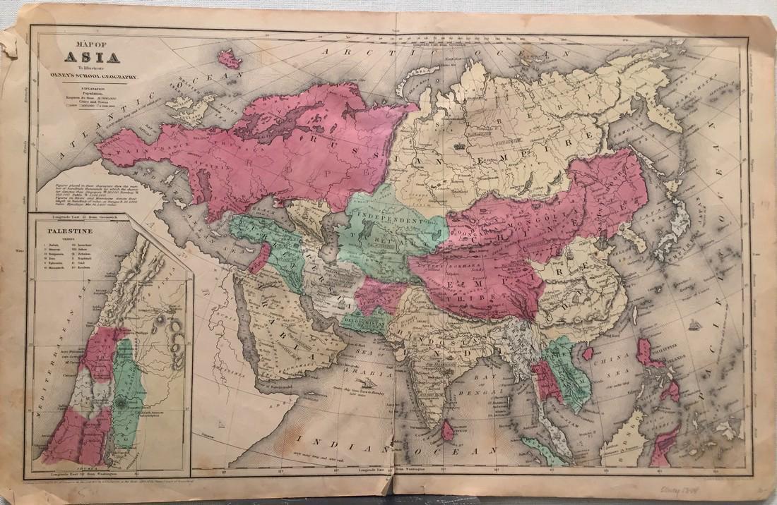 Olney: Map of Asia, 1844 (1 of 1)