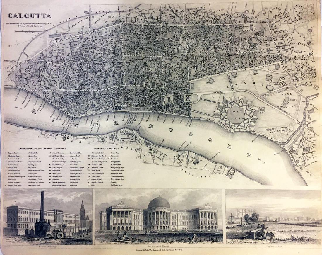 Chapman & Hall / SDUK: Map of Calcutta, 1842 (1 of 1)