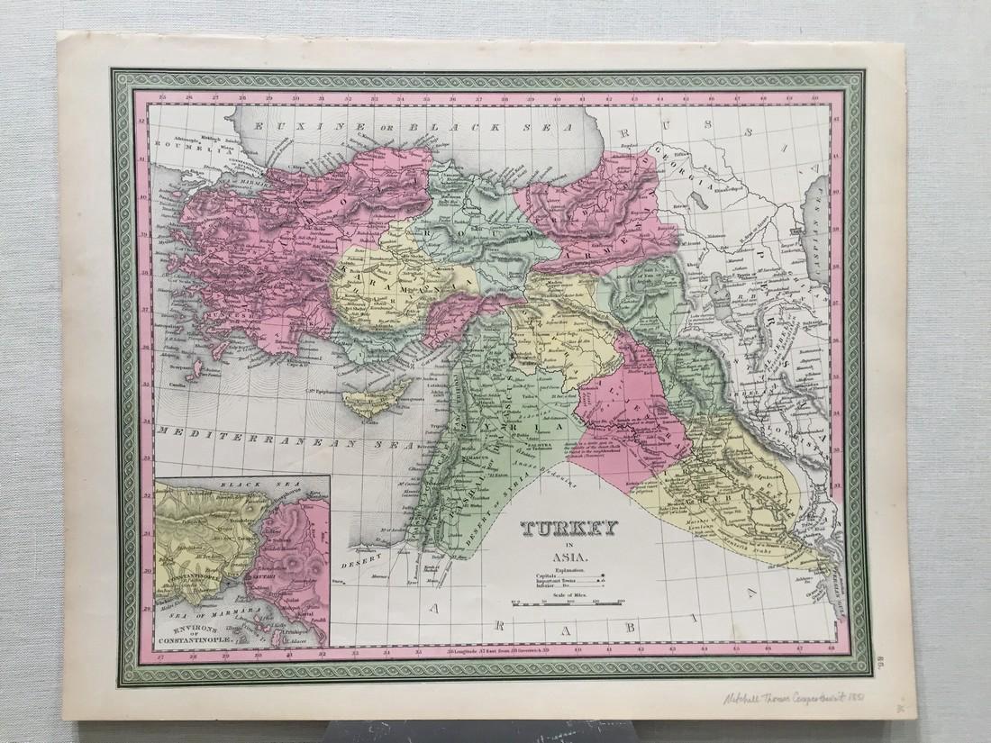 Mitchell, Thomas, Cowperthwait: Map of Turkey in Asia (1 of 1)