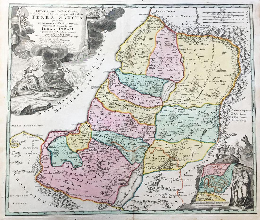 Homann: Map of the Promised Land, 1720 (1 of 1)