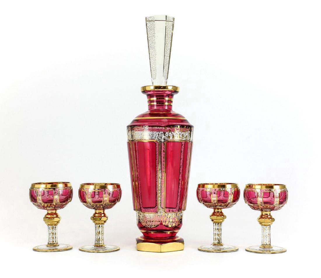 5 Piece Czech Bohemian Cabochon Glasses (1 of 6)