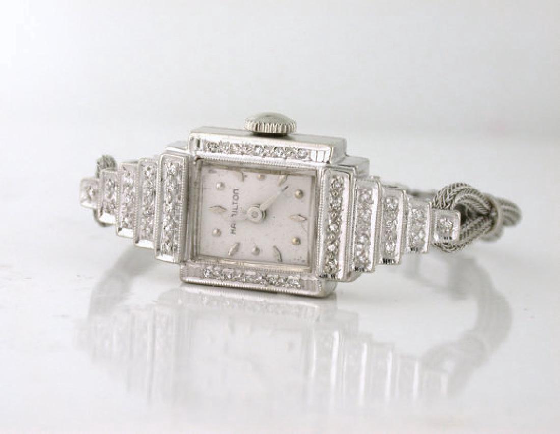 Art Deco Style Hamilton Diamond Ladies Watch (1 of 5)