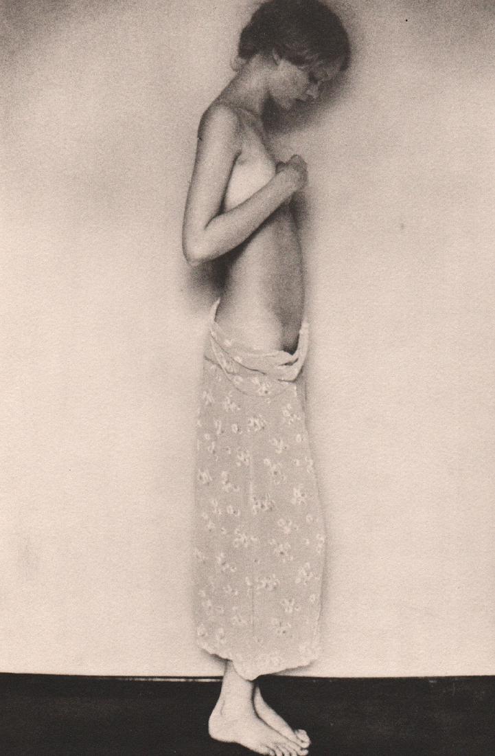 DAVID HAMILTON - Nudes (Double sided printing): Artist: DAVID HAMILTON Print Title: Nude (2 images) Medium: Limited Edition - Double sided Collotypes on thick Arches paper From a limited Edition Folio (246/2000) - folio with a raised stamp but not