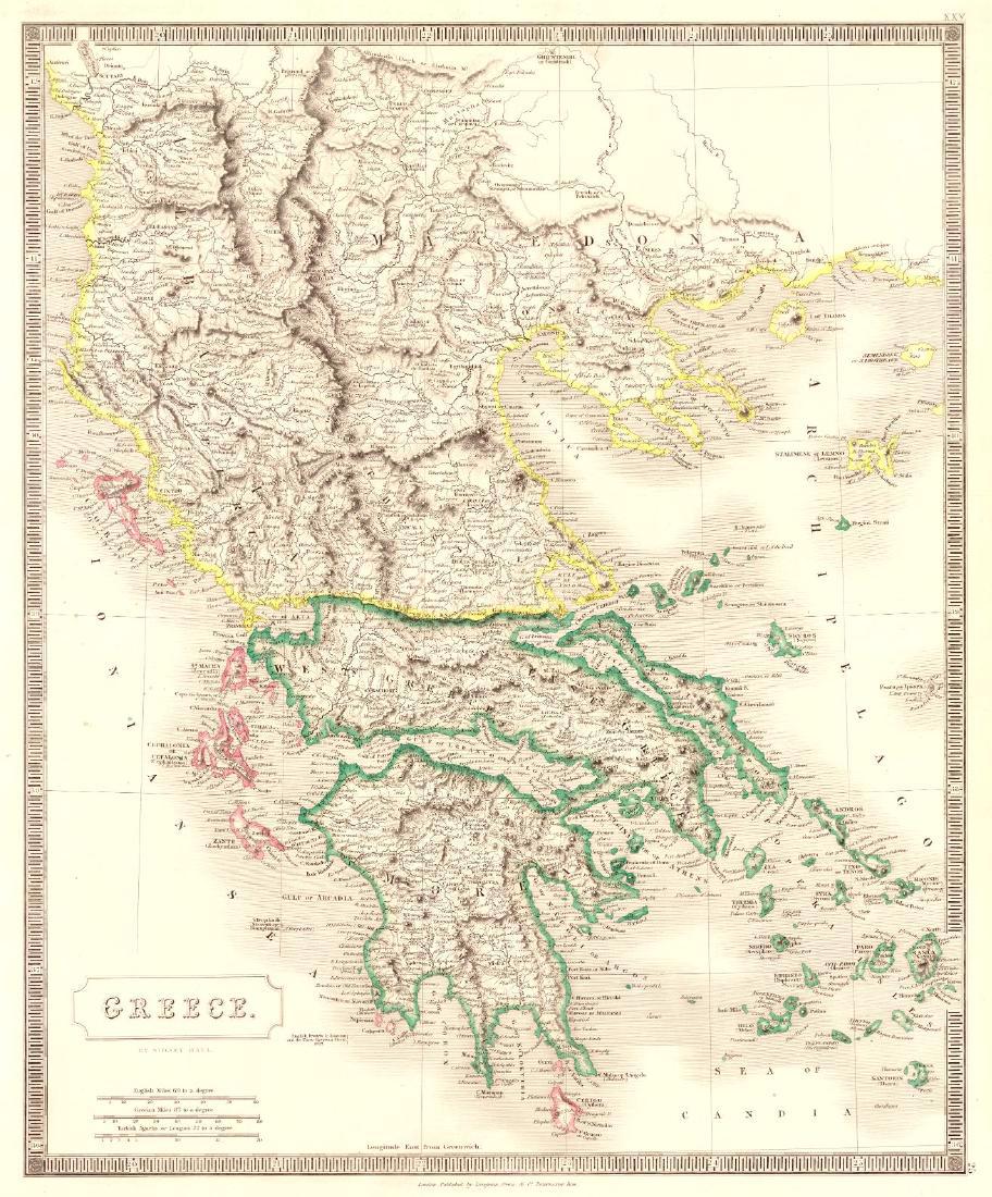 Sidney Hall: Map of Greece, 1830 (1 of 1)
