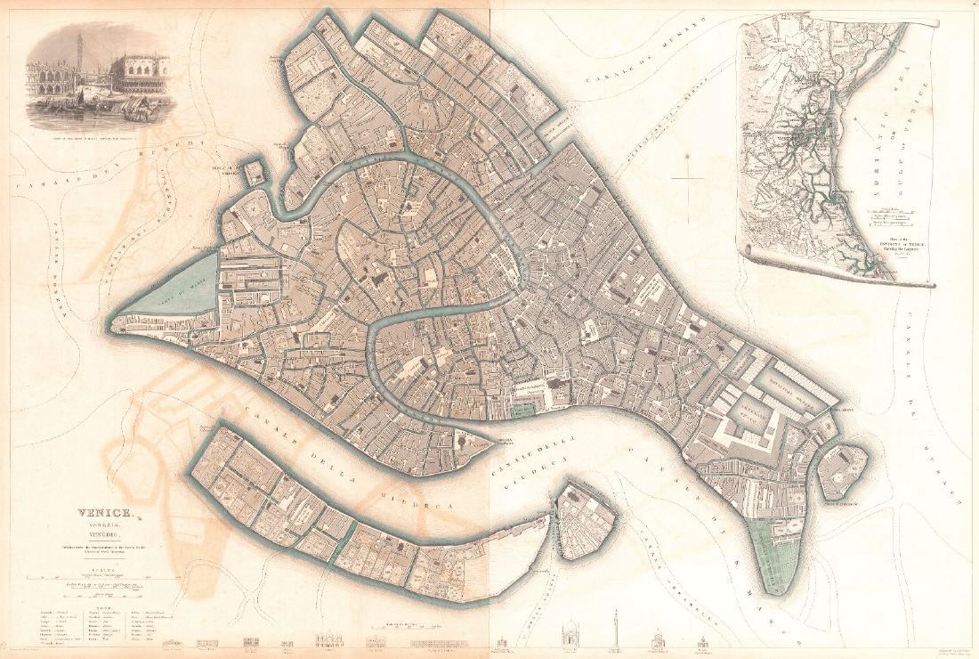 S.D.U.K: Plan of Venice. Venezia. Venedig, 1838 (1 of 1)
