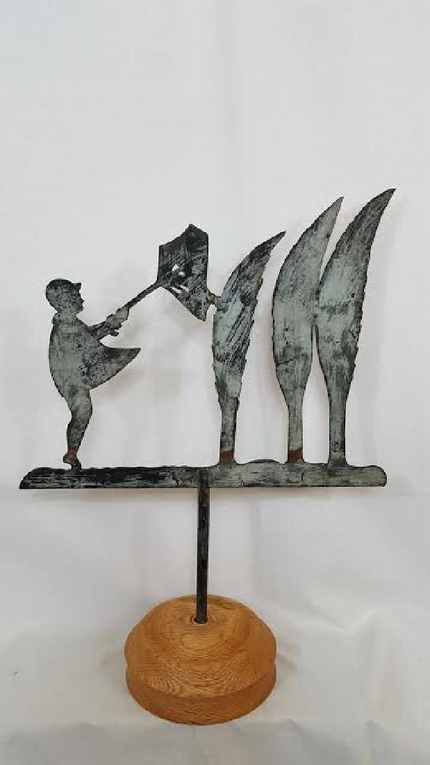 Sheet Copper Boy With Kite Weathervane (1 of 3)