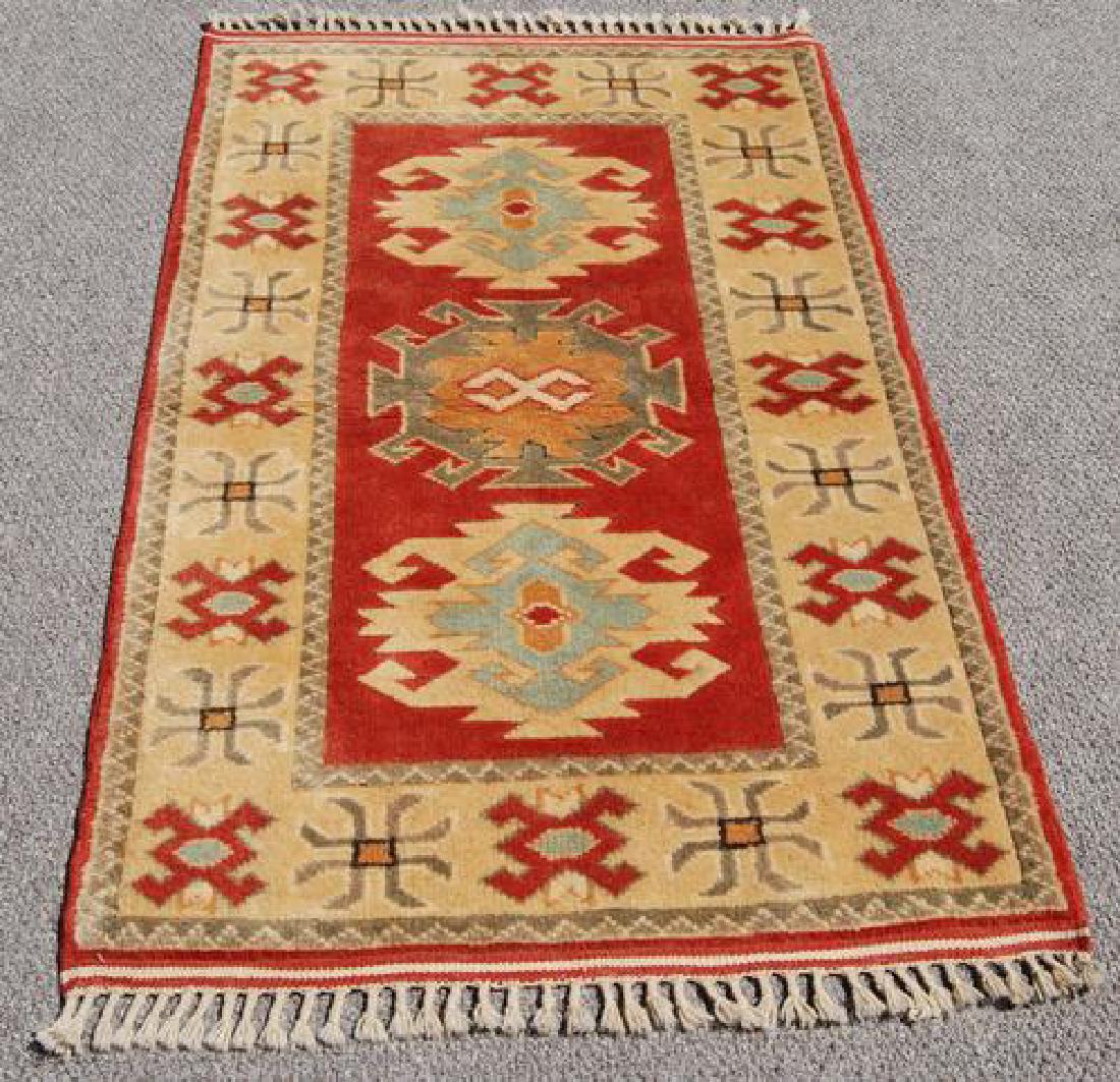 Handmade Turkish Konya Wool Rug 2'11 x 5'0" (1 of 4)