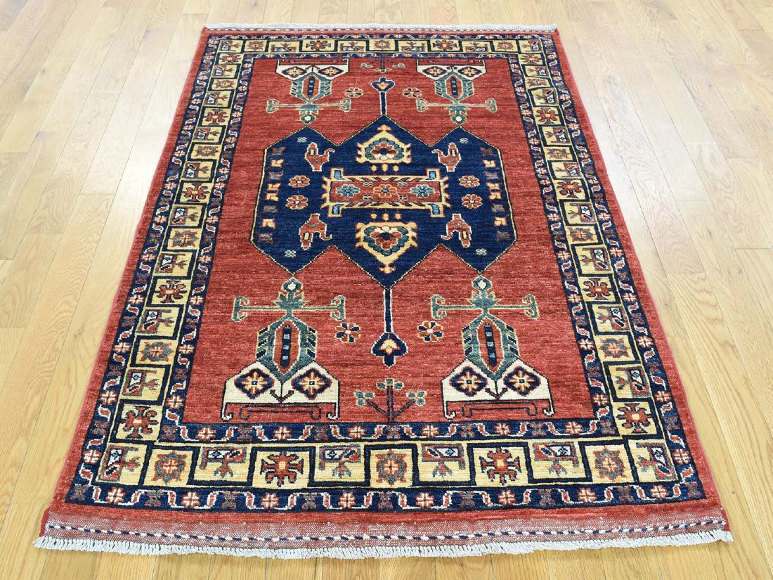 Hand-Knotted Afghan Ersari Oriental Rug 3'5" x 5'4" (1 of 5)