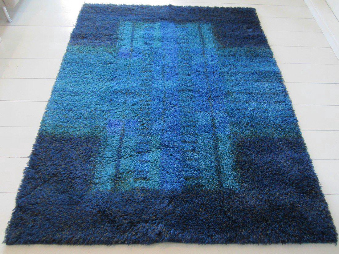 Scandinavian Rya Rug by Ritva Puotila 5'8" x 4'5": Item: Scandinavian Rya Rug from Finland Size: 5'8" x 4'5" Origin: Finland Scandinavian Rya rug from Finland, named Adriaco. 1960's Please note that this lot has a confidential reserve. When you leave