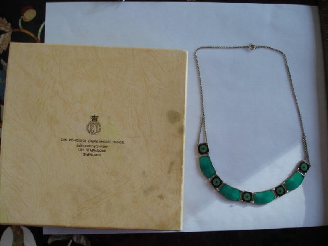 Norway Sterling Silver Enamel Necklace David Andersen (1 of 4)