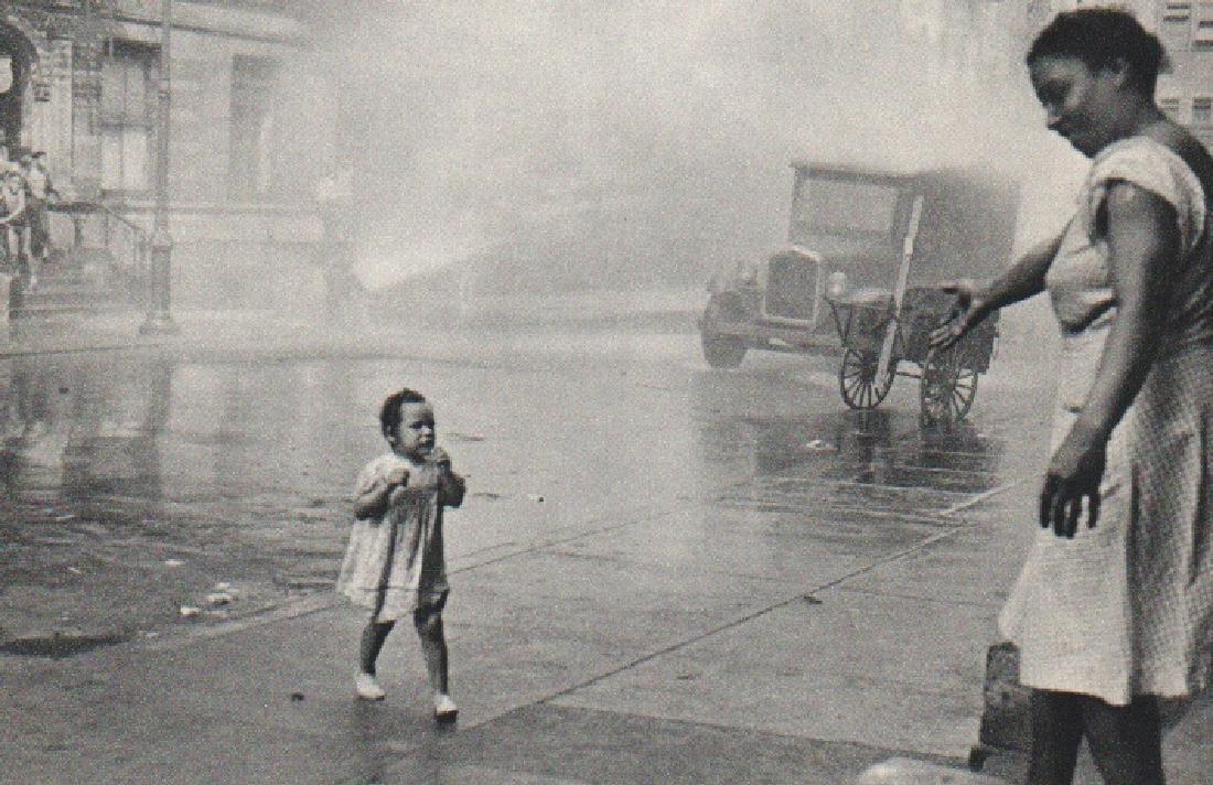 HELEN LEVITT: New York Streets V: Print Title: New York Streets V Artist: Helen Levitt Printing Date: 1965 Medium: Sheet fed Copper plate gravure Printing Location: Switzerland Image Size: 7 x 4.5 inches Helen Levitt (1913-2009) was a