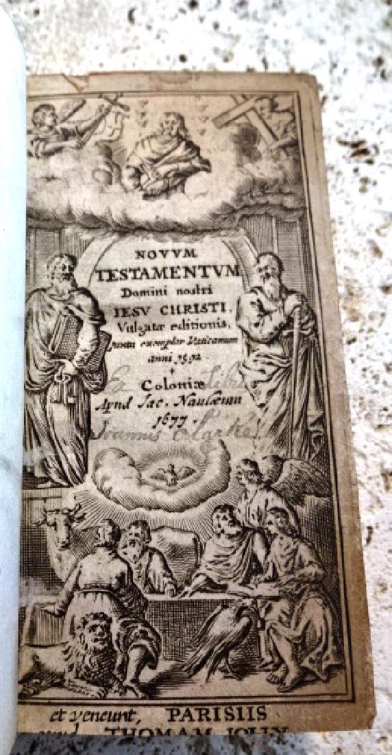1677 Novum Testamentum Domini Nostri Jesu Christi (1 of 3)