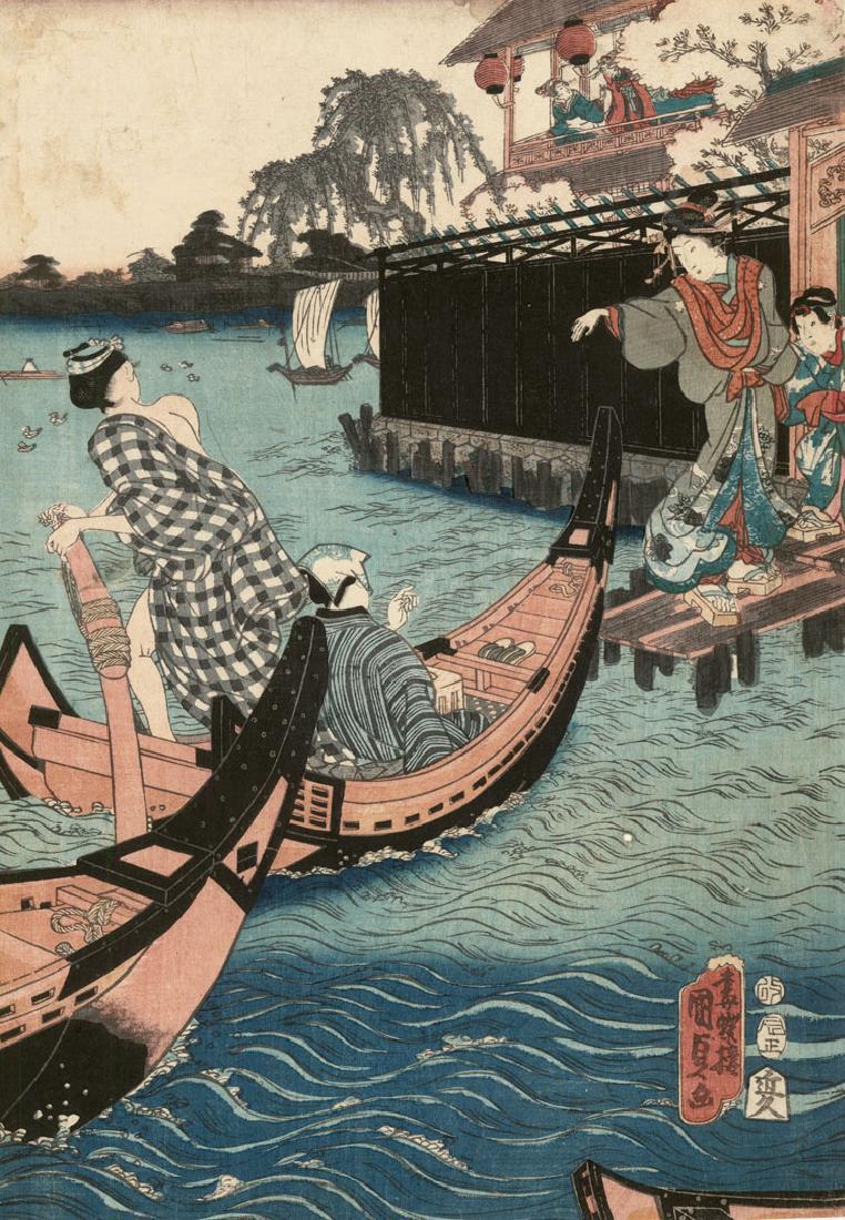 Kunisada II Japanese Woodblock Print (1 of 1)