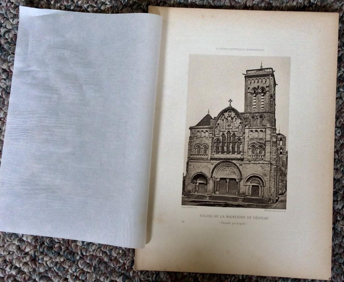 Antique C.1890 Photogravure of French Architecture (1 of 1)