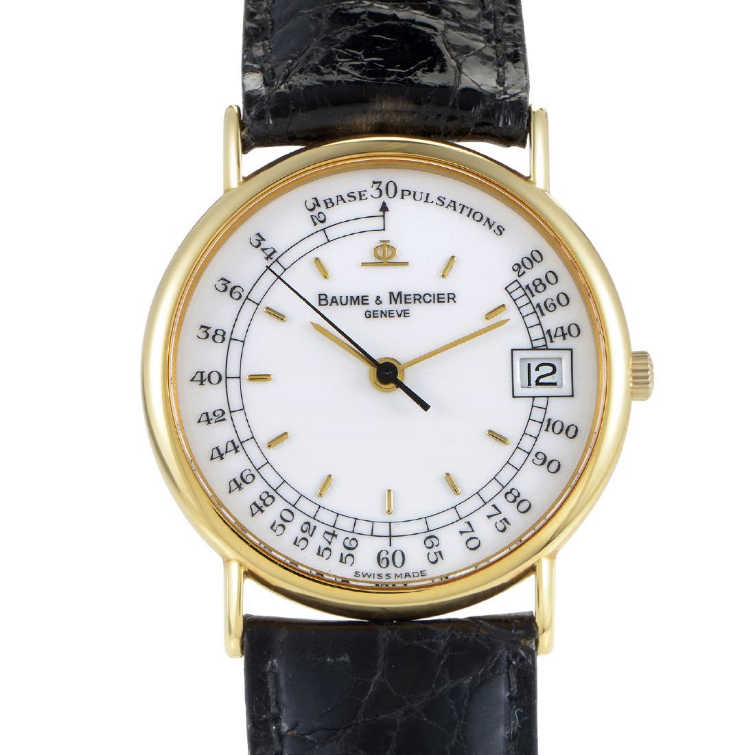 Baume & Mercier Base Pulsations Mens Yellow Gold Watch (1 of 4)