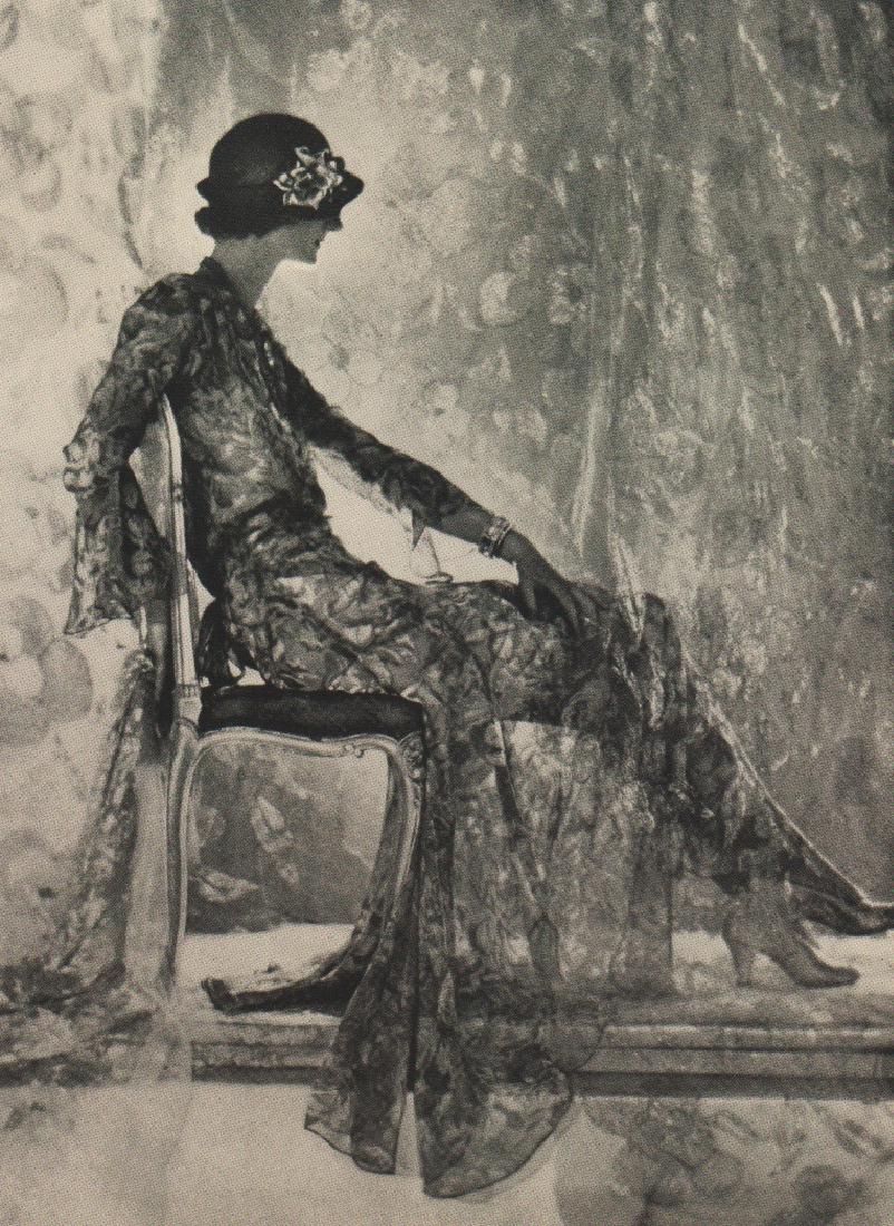 BARON DE MEYER - 1920'S Woman: Artist: BARON DE MEYER Print Title: 1920's Woman Printing Date: 1993 Medium: PhotoEngraving Printed: USA Image Size: 8" x 11" - Paper 11x14" (photographer name & year taken appears on left below photo