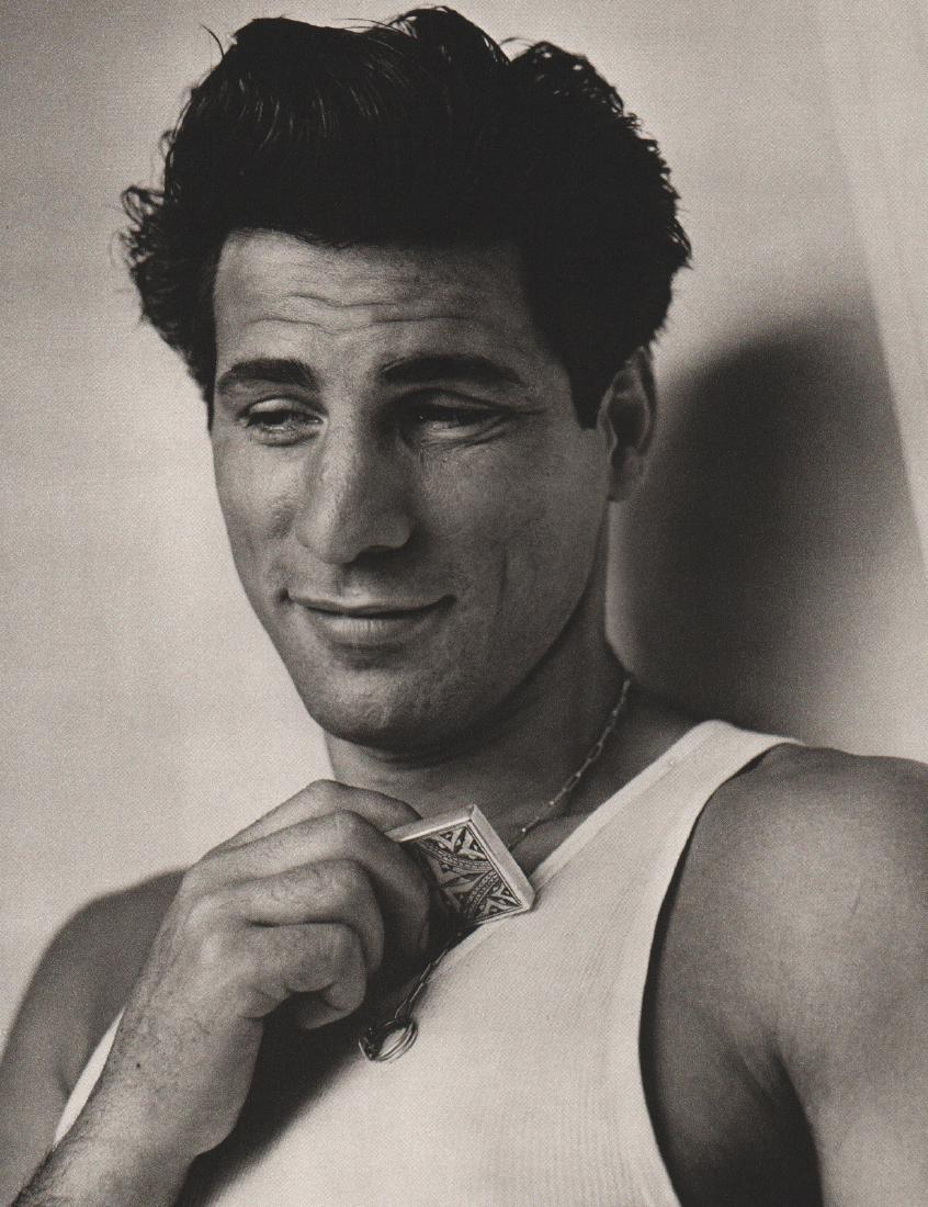 BRUCE WEBER - Stephane Ferrara 1987: Artist: BRUCE WEBER Print Title: Stephane Ferrara, Actor and Boxer, Cannes France 1987 Medium: Vintage Sheet-fed Gravure Printing Date: 1988 Printed: Heraclio-Fournier, Vitoria Spain Image Size: 9" X