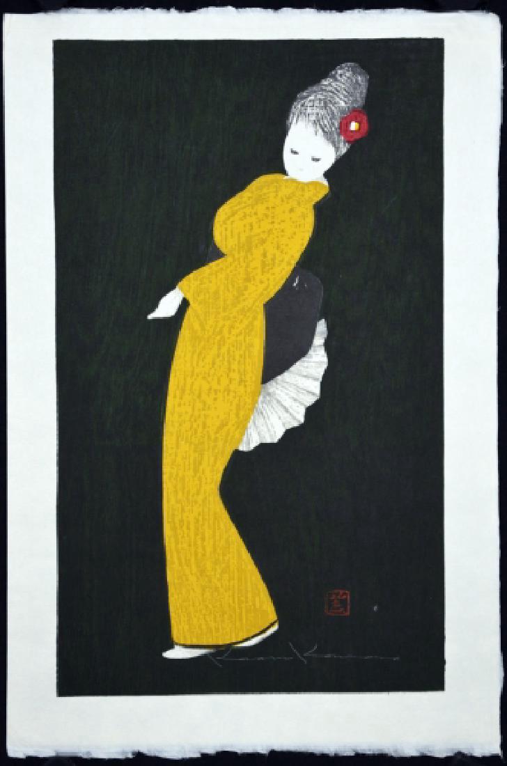 Kaoru Kawano Japanese Woodblock Print (1 of 1)