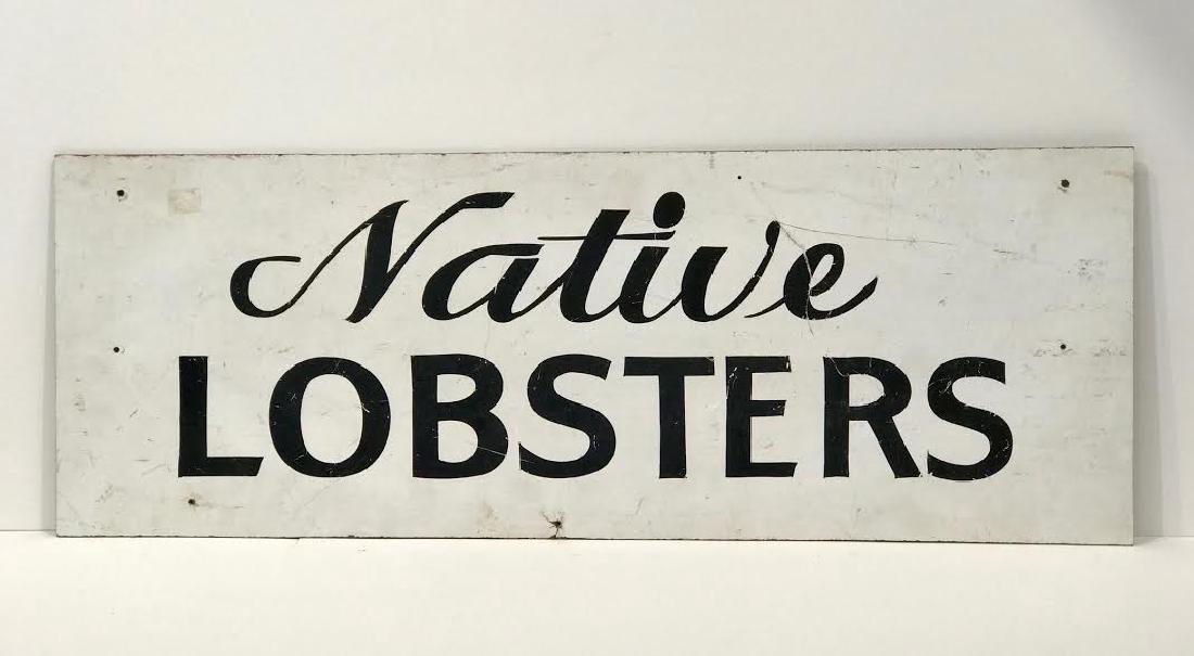 Boston Fish Market 1940's Sign (1 of 3)