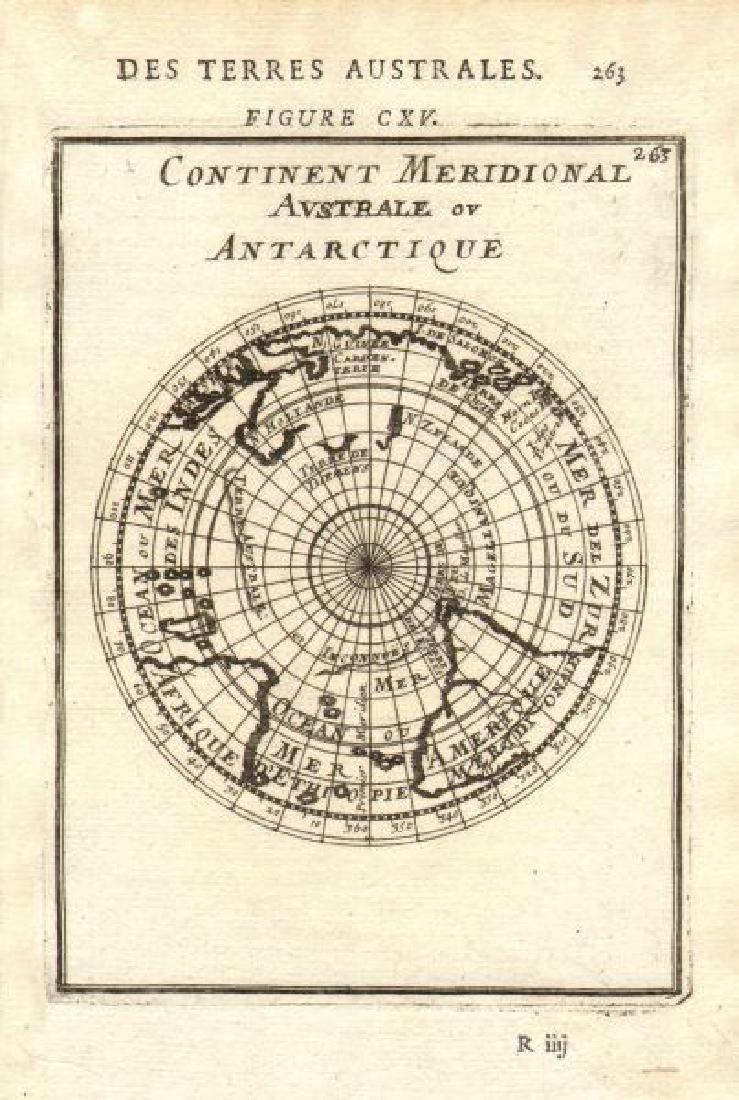 Mallet: Antique Map of Antarctica, 1683 (1 of 2)