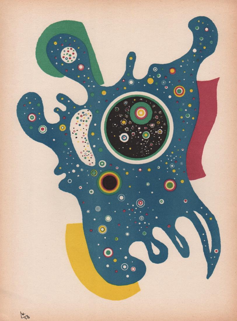 Wassily Kandinsky - Stars, Color Lithograph: Color Lithograph printed in 1939 by Mourlot for Verve Image Size 9" X 12" Wassily Wassilyevich Kandinsky was a Russian painter and art theorist. He is credited with painting one of the first recognize