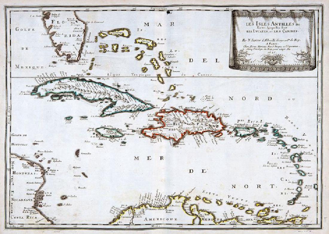 Sanson / Mariette: Antique Map of the Caribbean, 1656 (1 of 1)