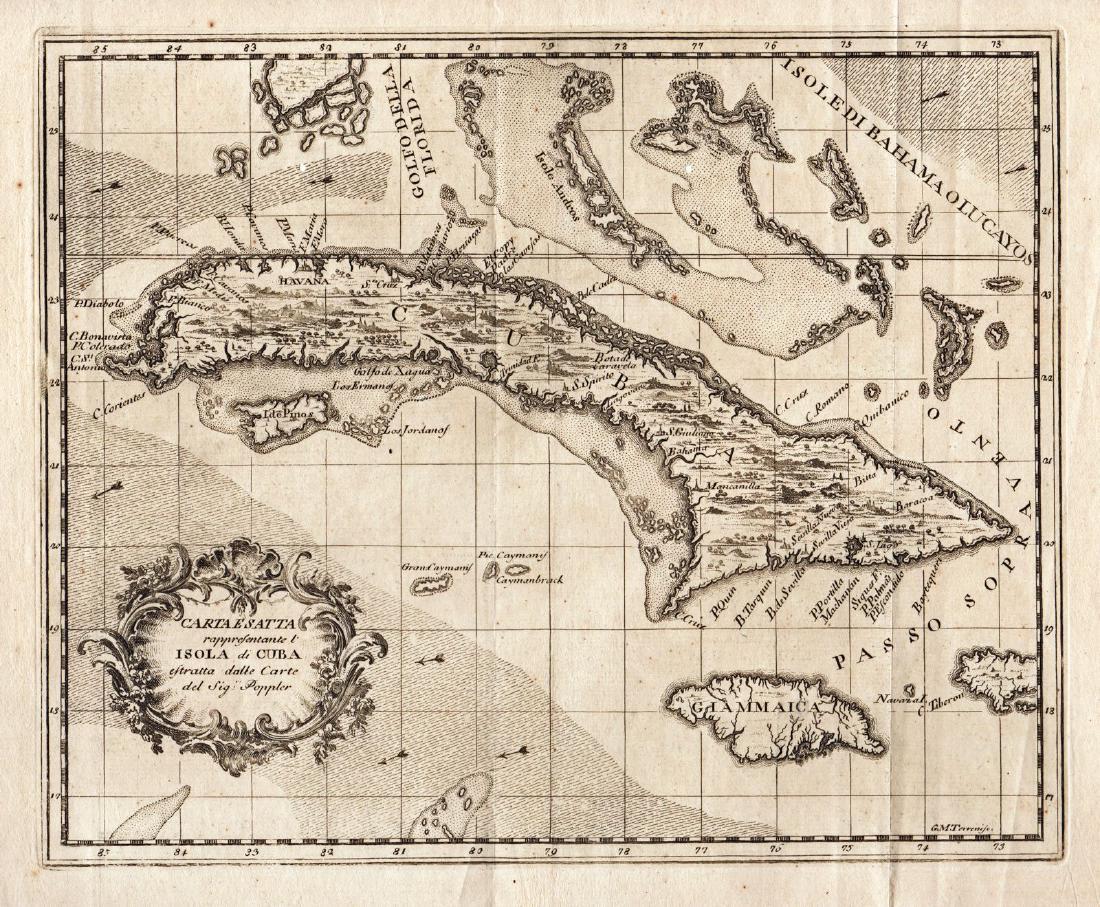 Terreni: Antique Map of Cuba, 1763 (1 of 1)