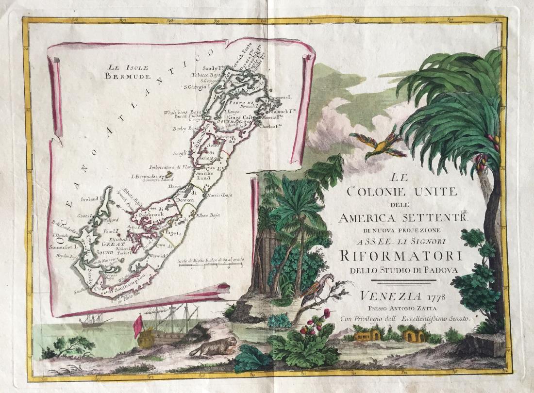 Zatta: Antique Map of Bermuda, 1778 (1 of 1)