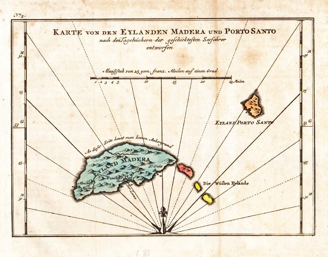 Bellin: Antique Map of Madera & Porto Santo, 1748 (1 of 1)