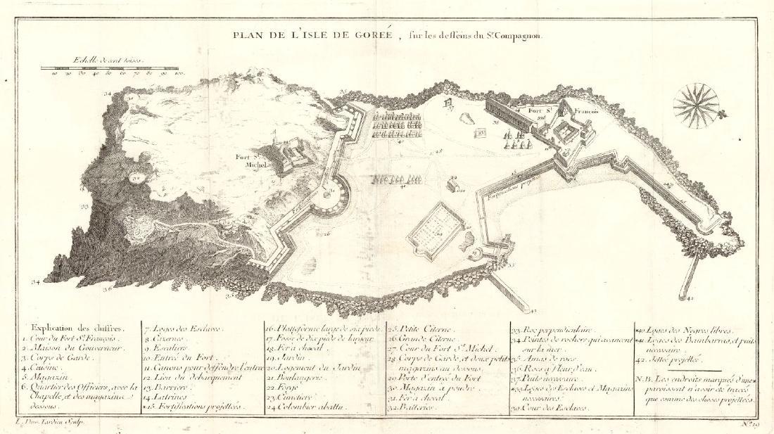 Didot: Antique Plan de l’Isle de Goree, 1747 (1 of 1)