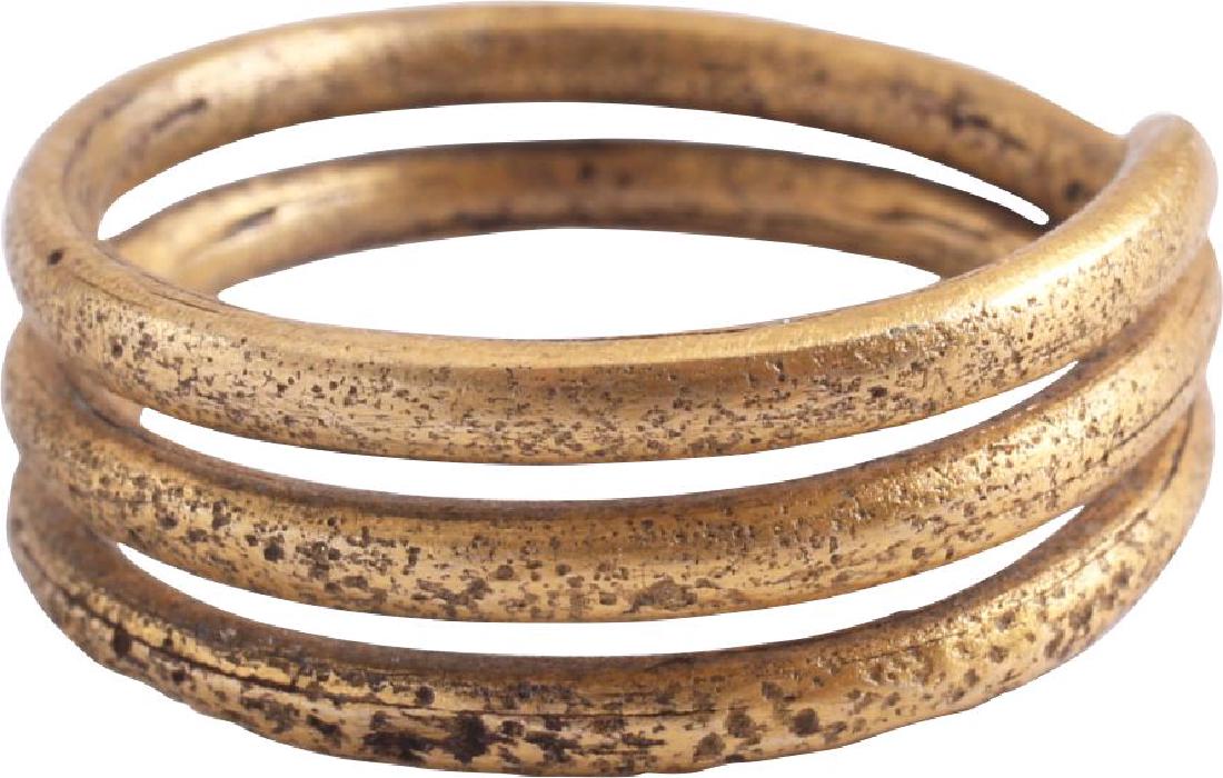 ANCIENT VIKING COIL RING 850-1050 AD (1 of 2)