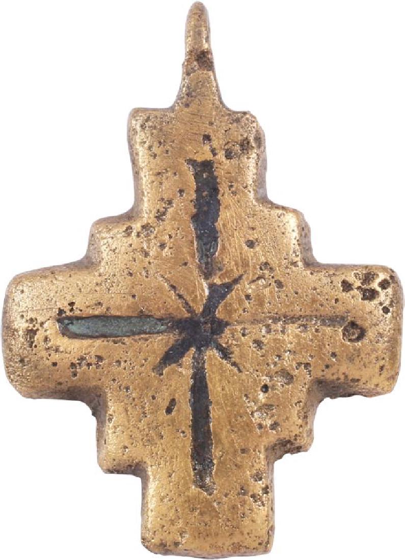 ANCIENT EUROPEAN PILGRIM'S CROSS 6th-9th CENTURY (1 of 2)