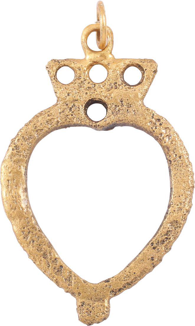VIKING HEART PENDANT C.850-950 AD (1 of 2)