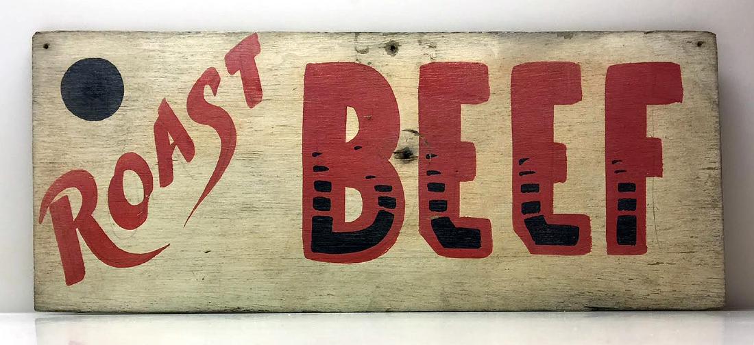 Vintage Roast Beef Diner Sign (1 of 1)